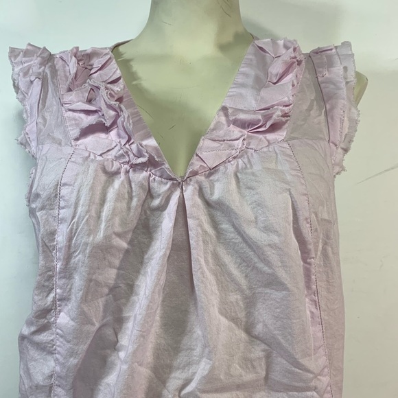 Ann Taylor LOFT Purple Ruffled Blouse - Picture 7 of 7